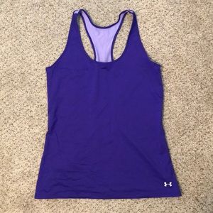 Dark purple workout tank top